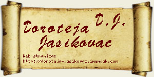 Doroteja Jasikovac vizit kartica